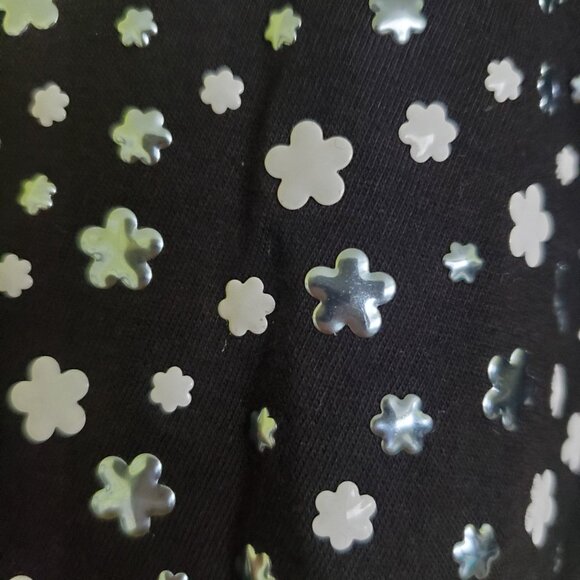 Michael kors blouse womens size small black color Flare sleeve Studded roundneck - Picture 3 of 14